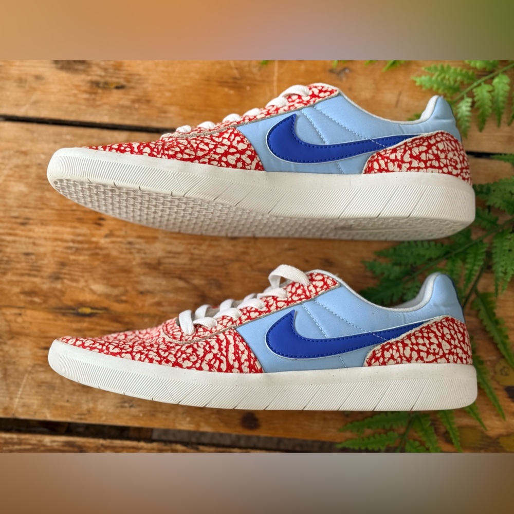 Nike Red and Light and Royal Blue Sneakers - Picture 3 of 8